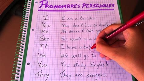 Pronombres personales en inglés   Explicación   YouTube