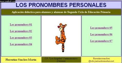 Pronombres personales | ESCUELA 2018 Primaria