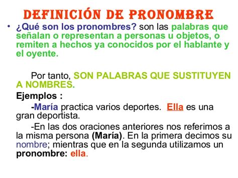 Pronombres y sus tipos tema 7, 2013