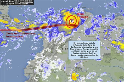 Pronóstico para Colombia, domingo 24 de agosto de 2014 • Canal Clima