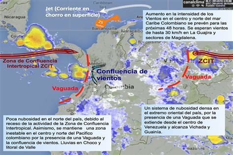 Pronóstico para Colombia hoy viernes 15 de agosto de 2014 • Canal Clima