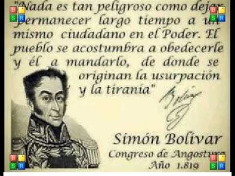 pronunciamiento de simon bolivar congreso de angostura ...