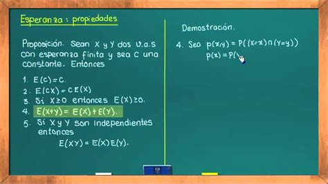 Propiedades De La Esperanza Matematica Y La Varianza ...