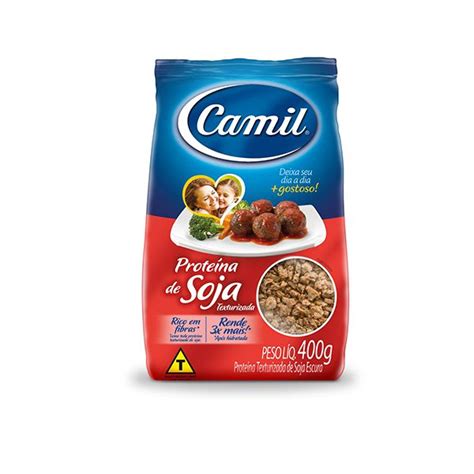 Proteína De Soja Texturizada Escura Camil 400g Alimentos ...