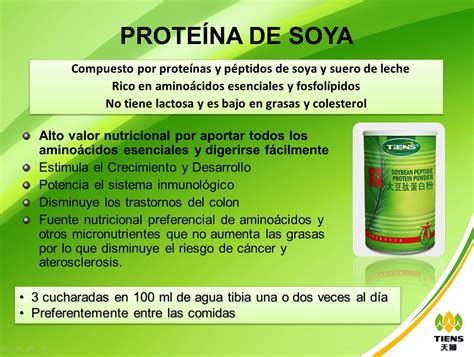 PROTEÍNA DE SOYA TIENS   NUTRICIÓN RENOVACIÓN CELULAR   SISTEMA ...