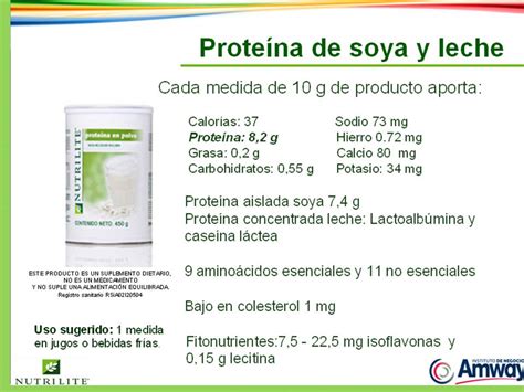 PROTEINA DE SOYA Y LECHE ~ CUIDA TU SALUD CON NUTRILITE