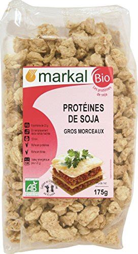Proteínas de soja orgánica   en trozos | 175g | Markal