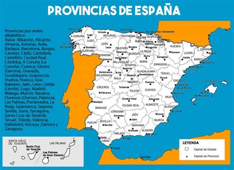 Provincias de España: cuantas y cuales son