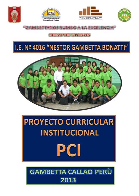 PROYECTO CURRICULAR INSTITUCIONAL