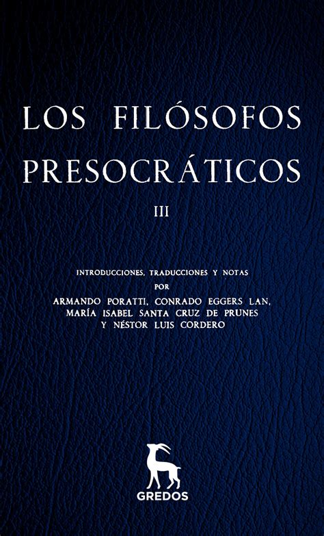Proyecto Gredos: 028     Los filósofos presocráticos III
