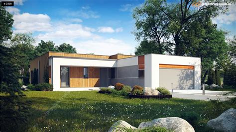 Proyectos de Casas | Casa Moderna de 1 planta con piscina ...
