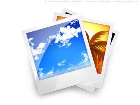 Psd galería de fotos icono | Descargar PSD gratis