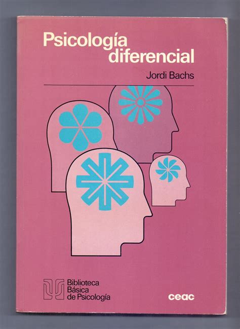 PSICOLOGIA DIFERENCIAL de Jordi Bachs | Libreria 7 Soles