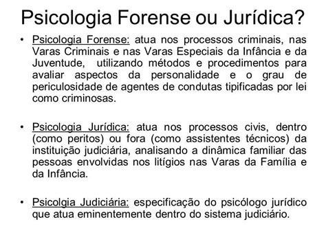 psicologia forense / jurídica / judiciária | Psicologia ...