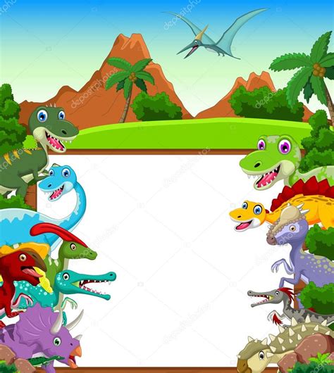 Pterosaurio que comian | Dibujos animados de dinosaurios con fondo de ...