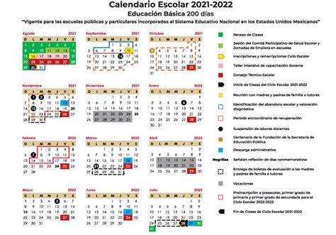 Publica SEP Calendario Escolar 2021 2022 para Educación Básica