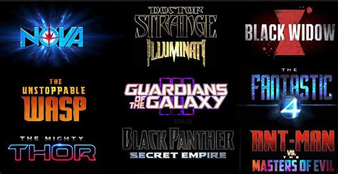 Publicado teaser con 15 nuevas películas de Marvel Studios, ¿cuantas ...