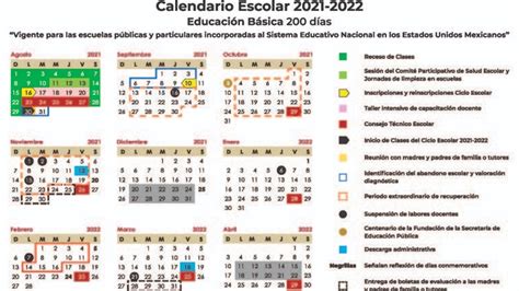 Publican calendario escolar oficial del ciclo 2021 2022 | AVIMEX NEWS