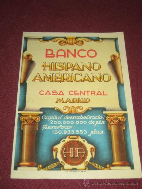 publicidad del banco hispano americano.. casa c   Comprar Catálogos ...