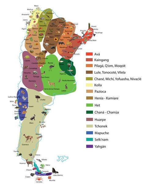 Pueblos originarios de Argentina origen | Mapa de ...