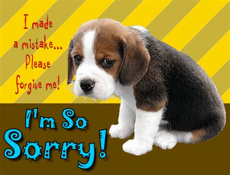 Puppy Is So Sorry. Free Sorry eCards, Greeting Cards | 123 ...