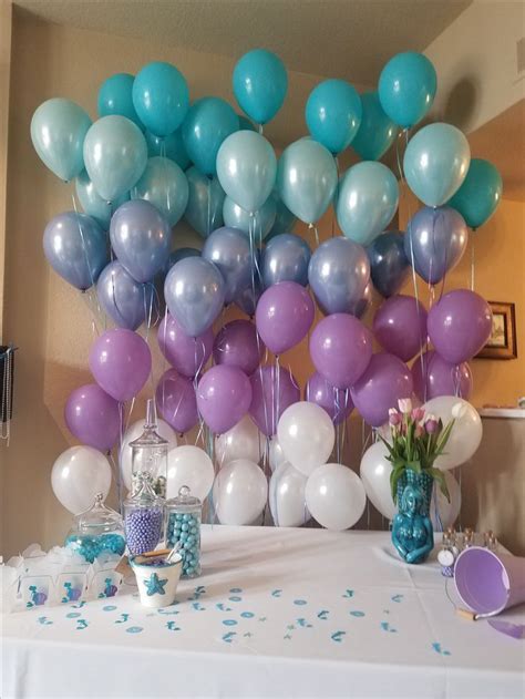 Purple and blue balloon ombre, party ideas, party ...