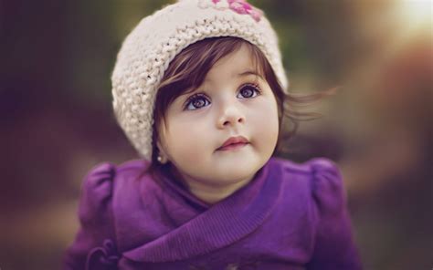 Purple Pretty Dress And A Cute Baby   DOWNLOAD FREE HD ...