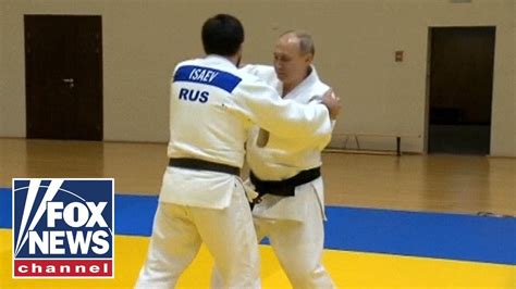 Putin trains with Russian judo champions   YouTube