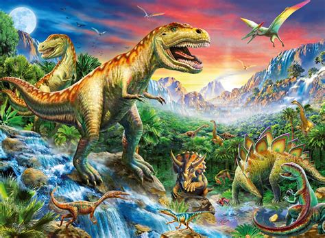 Puzzle The time of the Dinosaurs Ravensburger 10665 100 ...