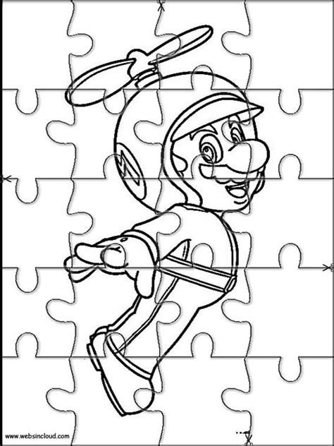Puzzles Rompecabezas para imprimir para niños Mario Bros ...