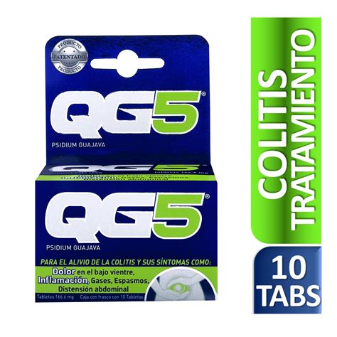 QG5 Auxiliar para el alivio de la colitis y sus síntomas, caja con 10 ...