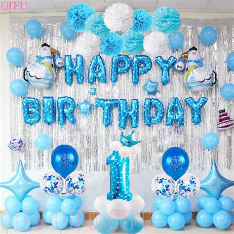 QIFU 1 Birthday Boy 1st Birthday Party Decorations Kids My ...