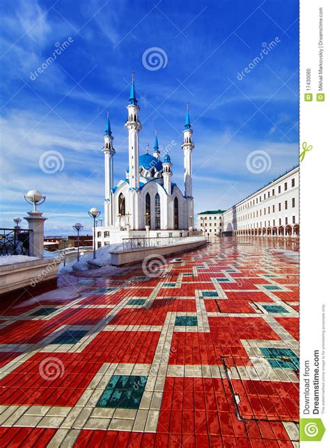 Qolsharif Mosque In Kazan Kremlin Stock Photo   Image ...