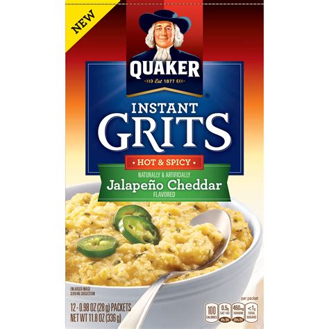 Quaker Instant Grits, Jalapeno Cheddar, 12 Packets ...
