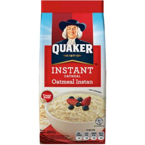 Quaker Instant Oatmeal 200 gram | Shopee Indonesia