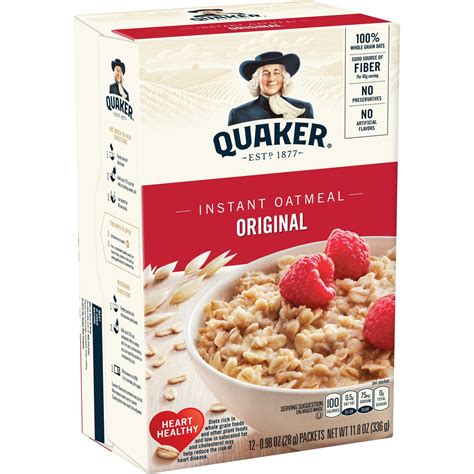 Quaker Instant Oatmeal   Original   Mikio Health