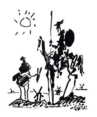 Quality Poster.Don Quixote.Quijote.Picasso drawing.Interior design art ...
