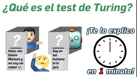 ¿Qué es el test de Turing? ¡Te lo explico en un minuto!   YouTube