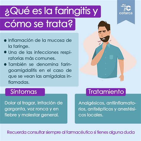 ¿Qué es la faringitis y cómo se trata?   Cofarca