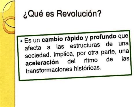 ¿Qué es la revolución?