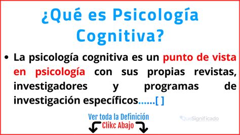 ¿Qué es Psicología Cognitiva?   Aplicaciones   Características