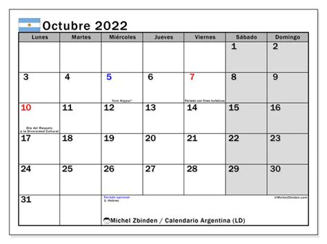 Que Feriados Hay En Octubre 2022 Argentina