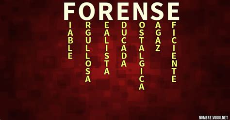 Qué significa forense