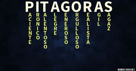 Qué significa pitagoras