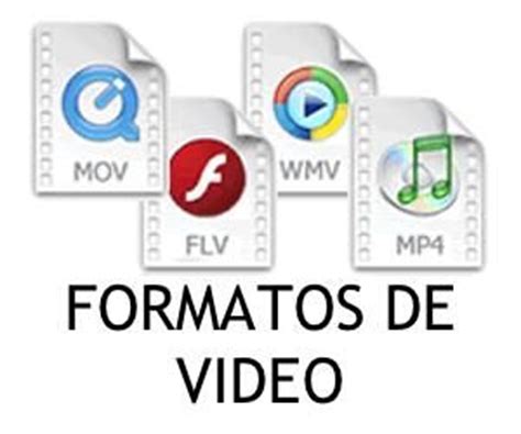 Qué tipos de formatos existen en video digital?
