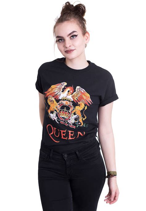 Queen   Classic Crest   T Shirt   Rock Merchandise Store ...