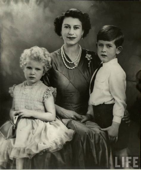 Queen Elizabeth and two of her children, Princess Anne and ...
