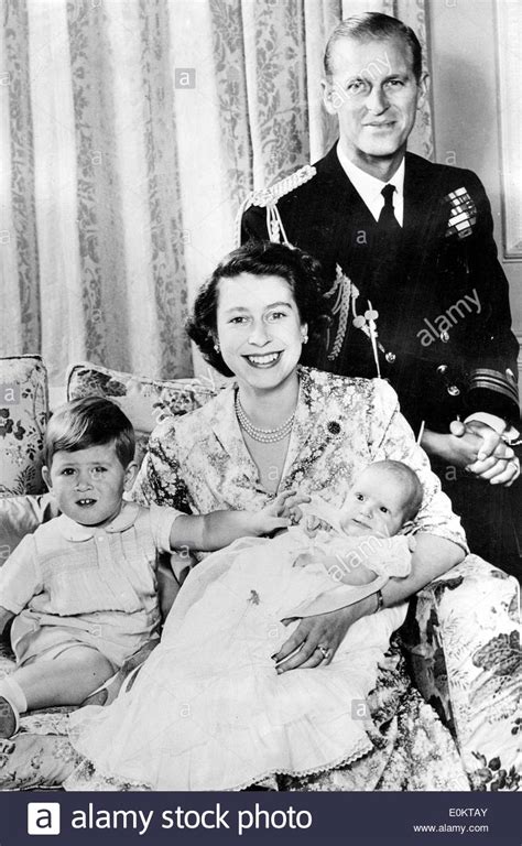 Queen Elizabeth II and Prince Philip with their children ...