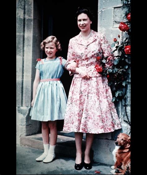 Queen Elizabeth II Daughter Princess Anne patterned ...