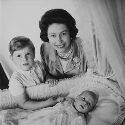 Queen Elizabeth II, Prince Andrew and Prince Edward ...